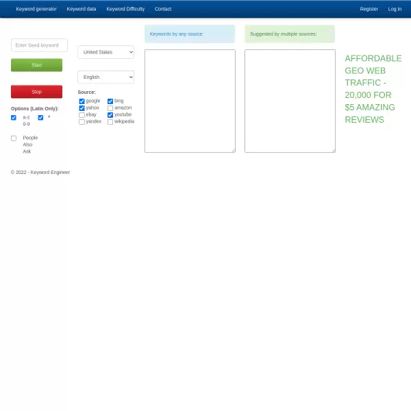 Keyword Engineer - Free Keyword Generator Tools- Keyword Engineer
