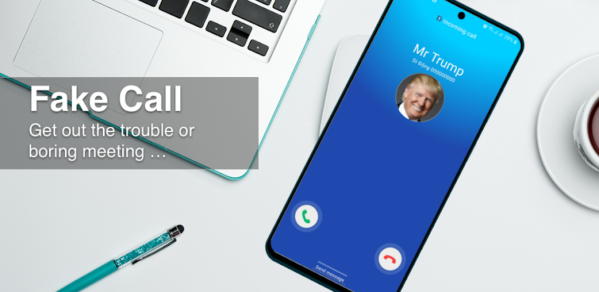 Fake Call Android MOD APK Download background