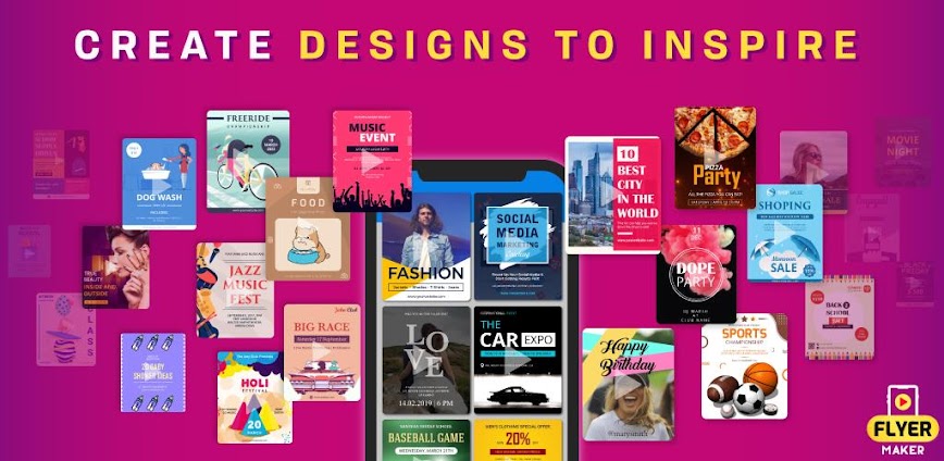VideoFlyers Maker Pro MOD APK Download background