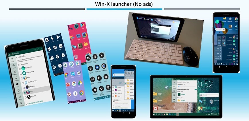 Win-X Launcher Pro MOD APK Download background