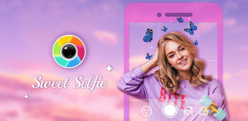 Sweet Selfie Camera & Editor APK Download background