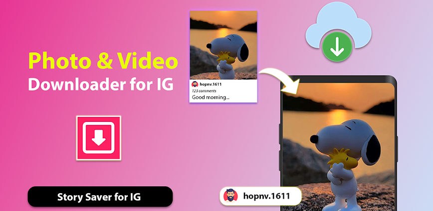 Inst Saver for Android APK Download background