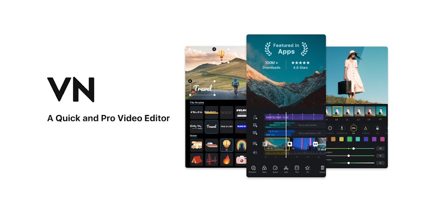 VN AI Video Editor Pro APK Download background