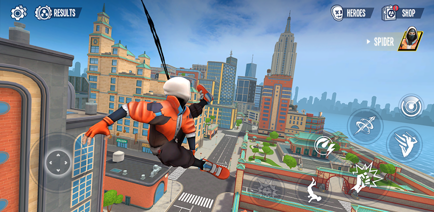 Spider Fighter 3 Action Game APK Download background