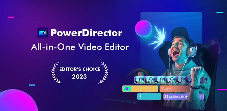 PowerDirector Video Editor Pro APK Download background