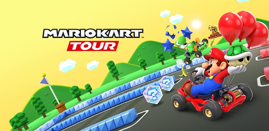 Download Mario Kart Tour Game APK for Android background