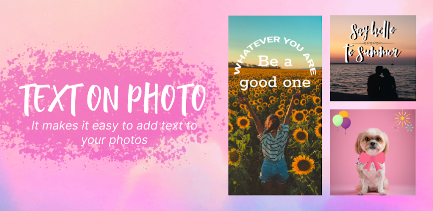 Text On Photo for Android APK Download background