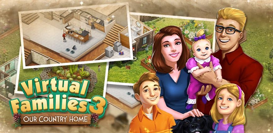Virtual Families 3 MOD APK Download background